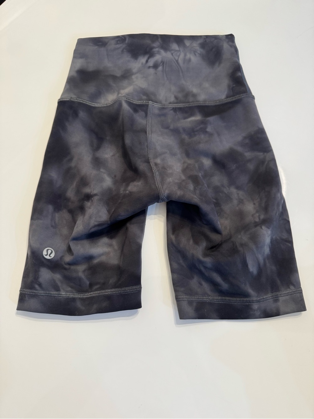 Lululemon athletica size 0 Black Tie-Dye High-Rise Athletic Bike Shorts